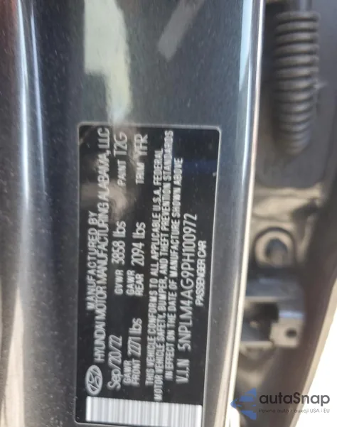 2023 Hyundai Elantra Sel z USA, uszkodzony, nr VIN 5NPLM4AG9PH100972